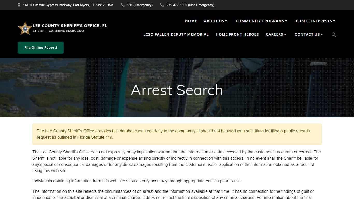 Arrest Search